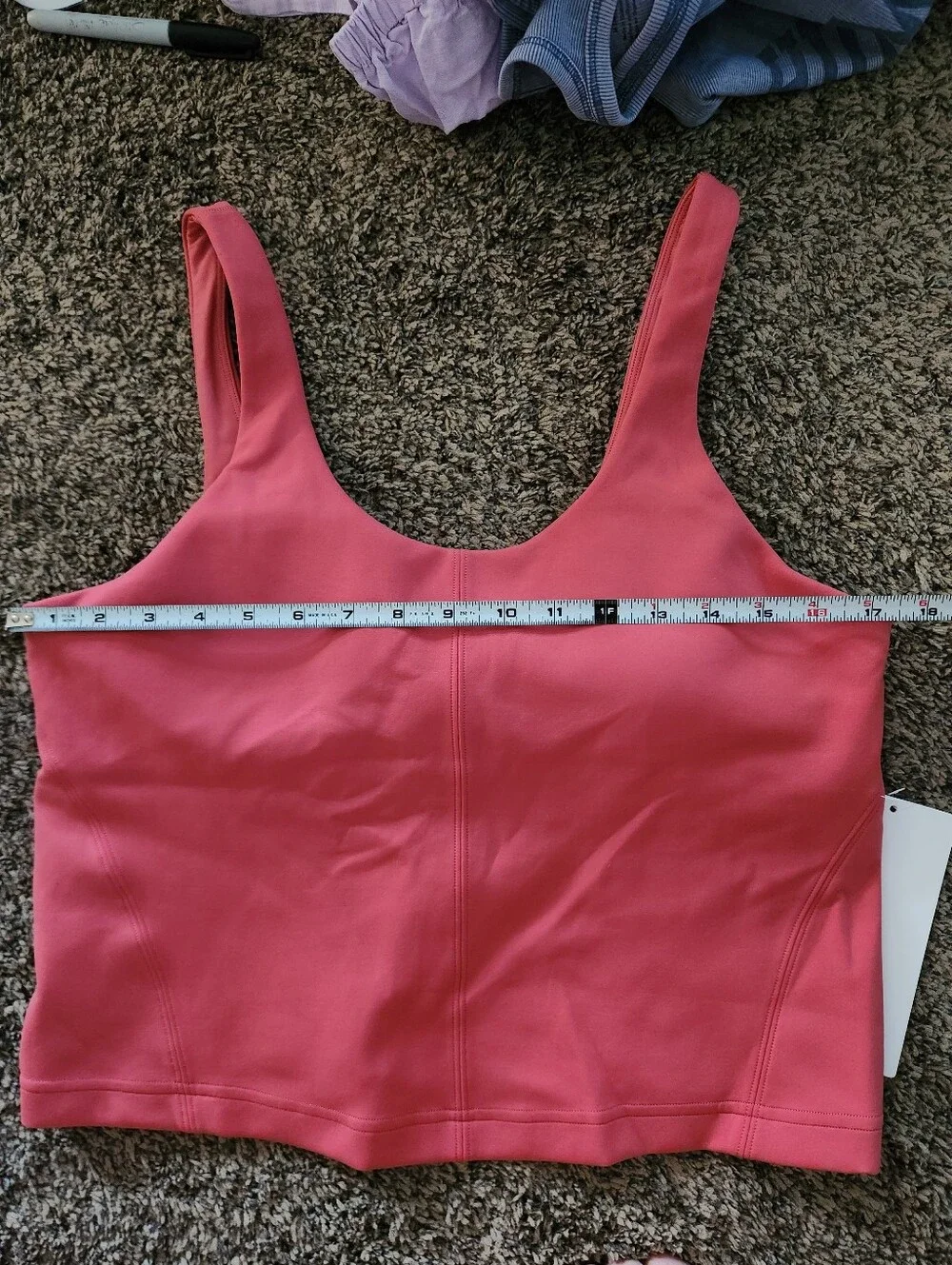 NWT Lululemon Glow Up Tank - Medium Support  - Desert Red